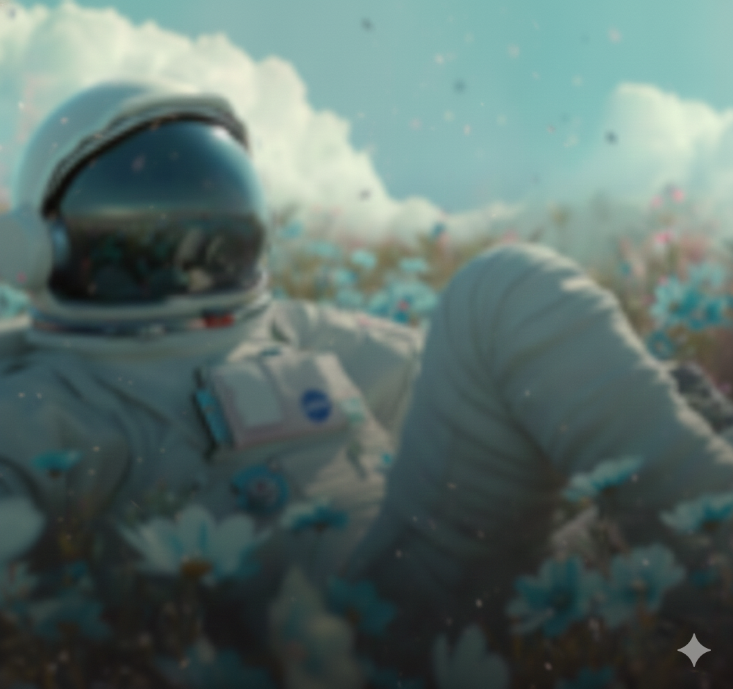 Chevalier dormant sur un nuage